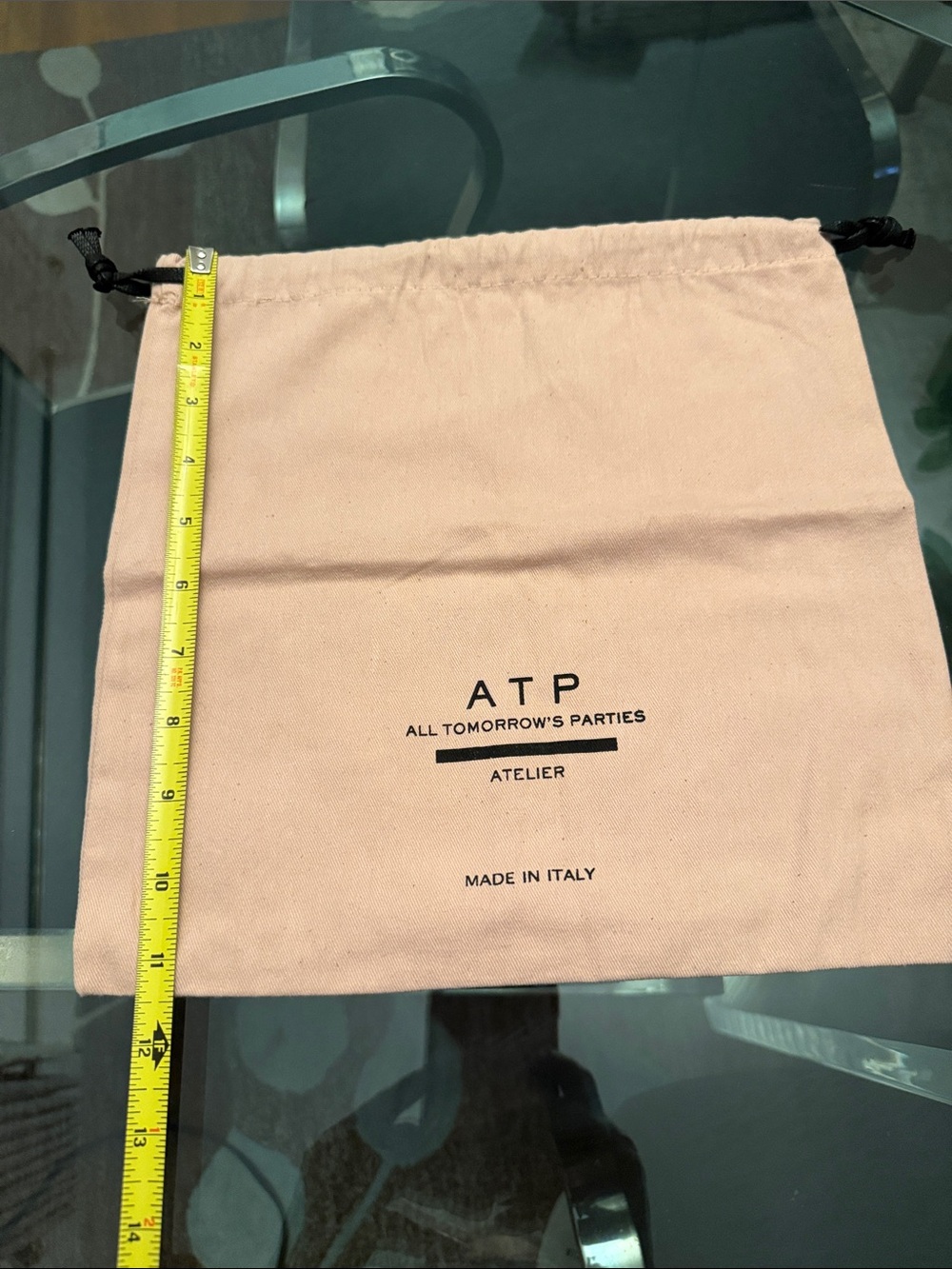 Pink Drawstring Dust Pouch - Picture 2 of 3